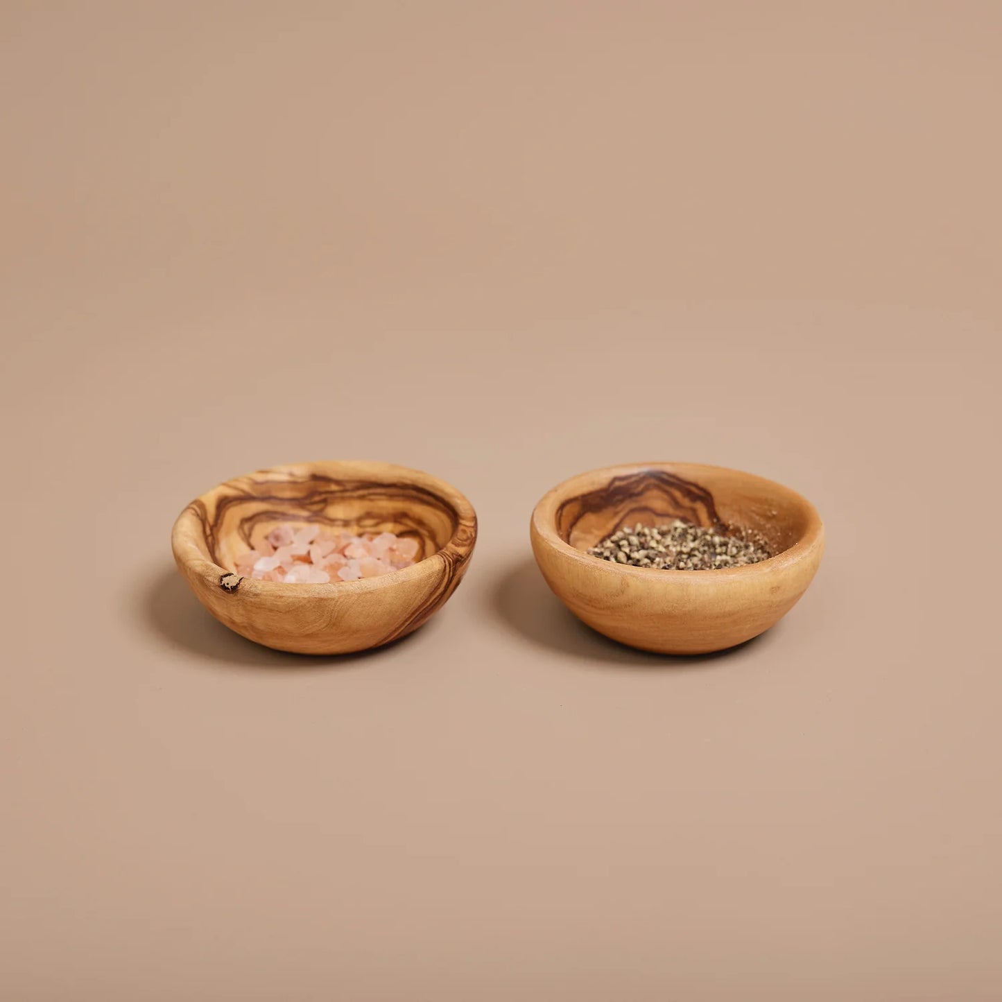 Olive Wood Salt & Pepper Dishes