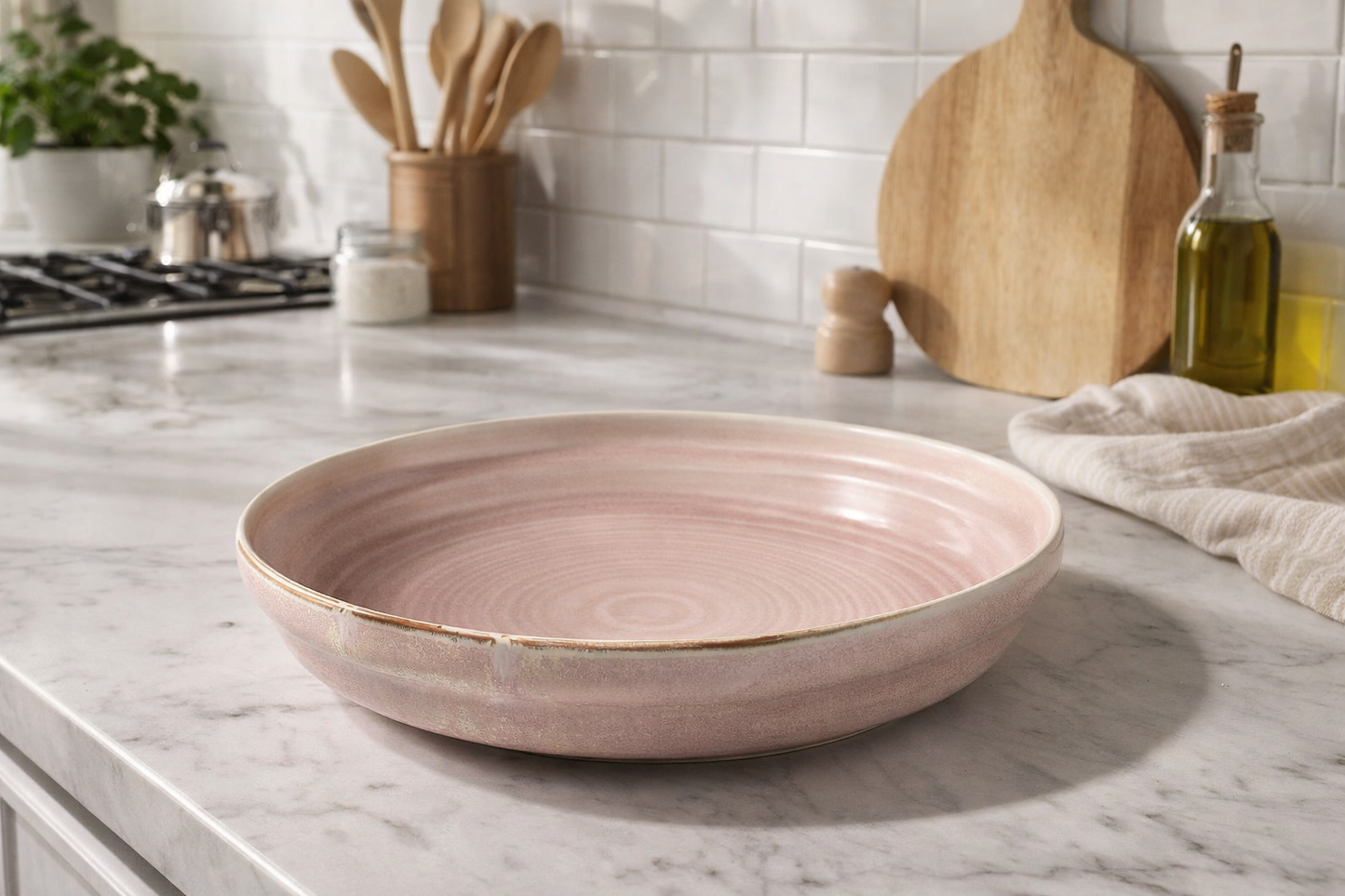 Suiki Serving Bowl ~ Dusty Pink