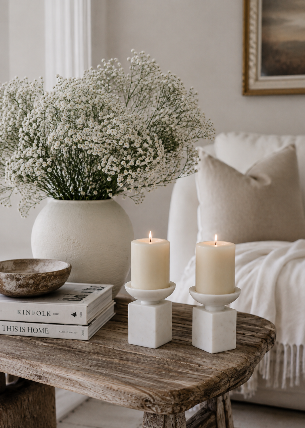 Opus Marble Candle Holder