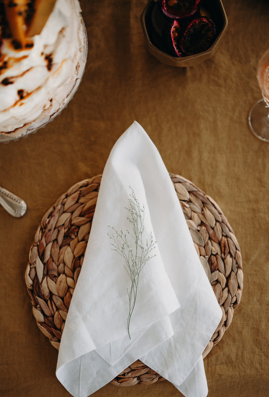 Linen Napkin (set of 4) in Rice