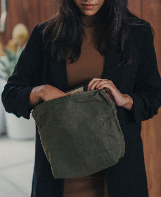 Journey Canvas Makeup Bag