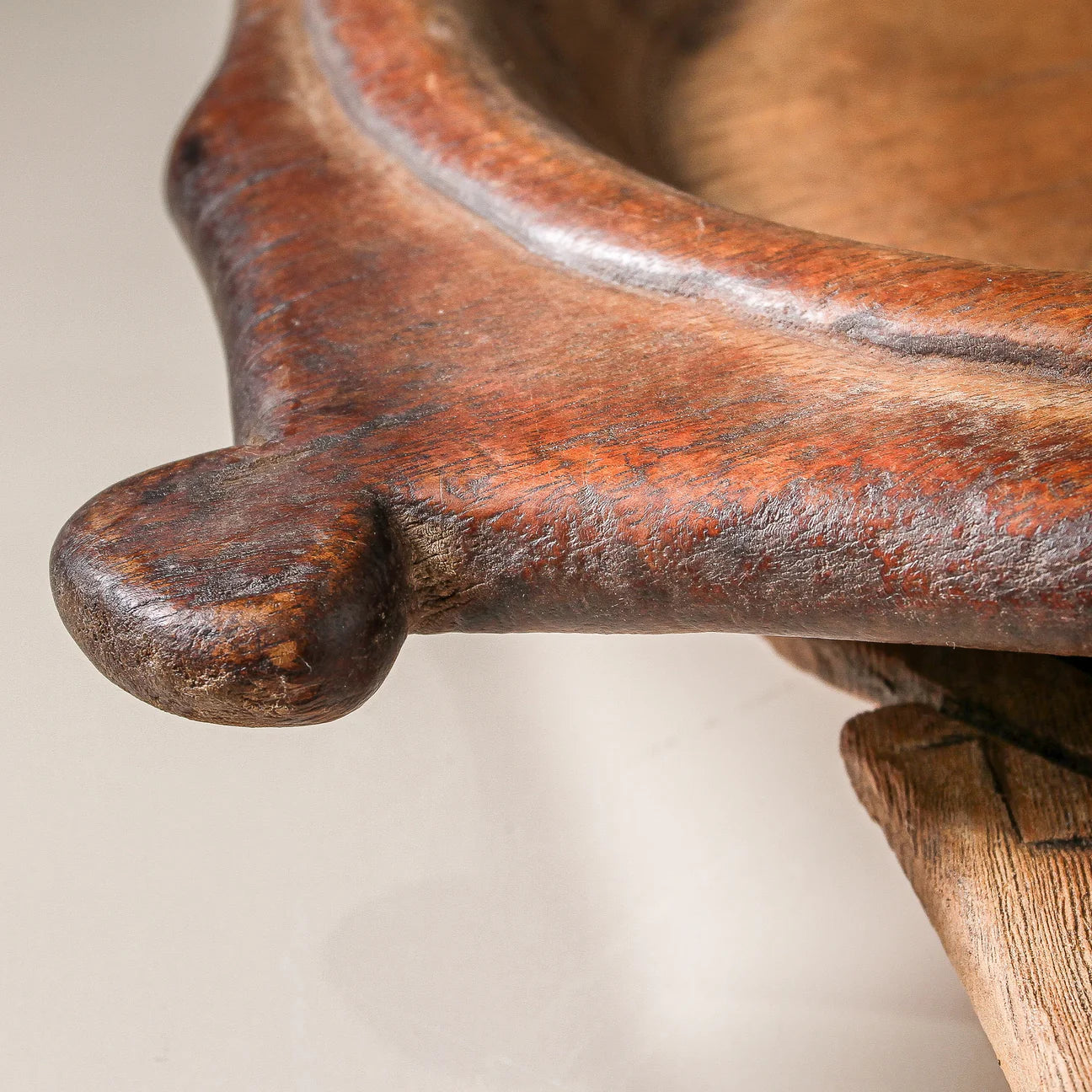 Vintage Indian Wooden Parat