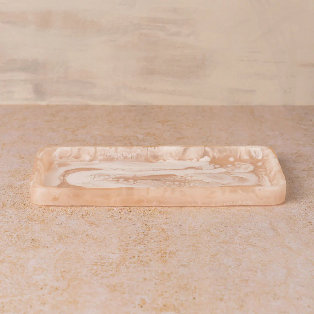 Flow Resin Tray | Peach Blush