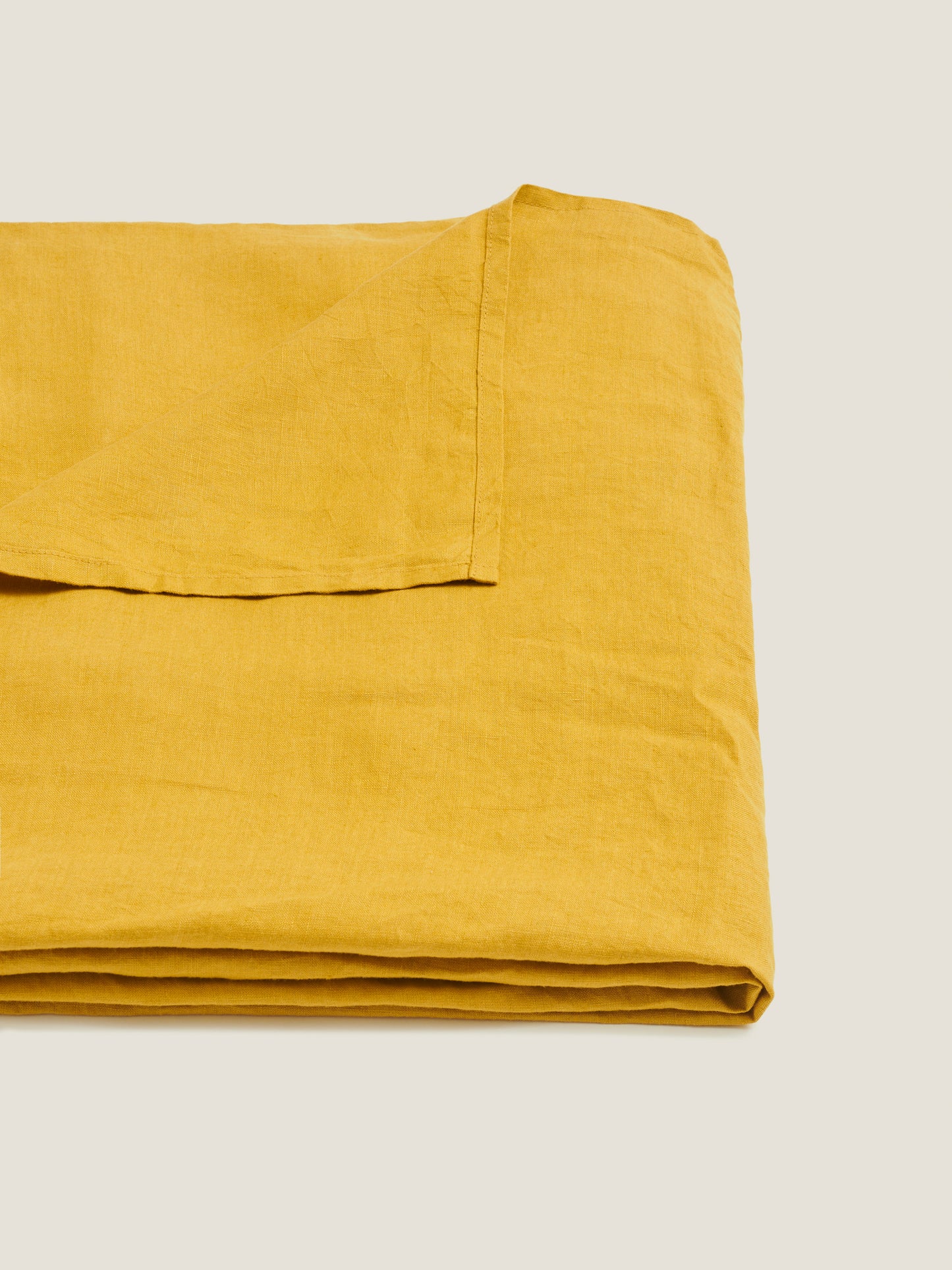 Linen Tablecloth in Ochre