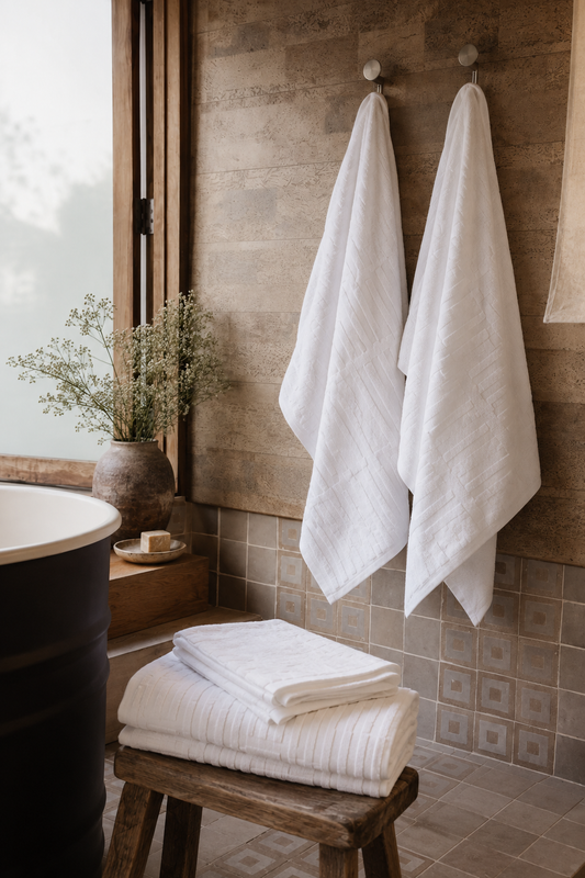 Architectural Towel | White