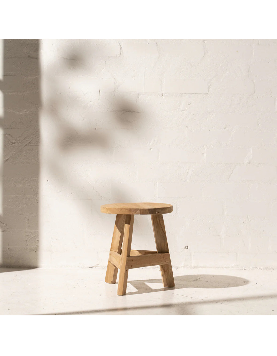 Recycled Teak Round Stool