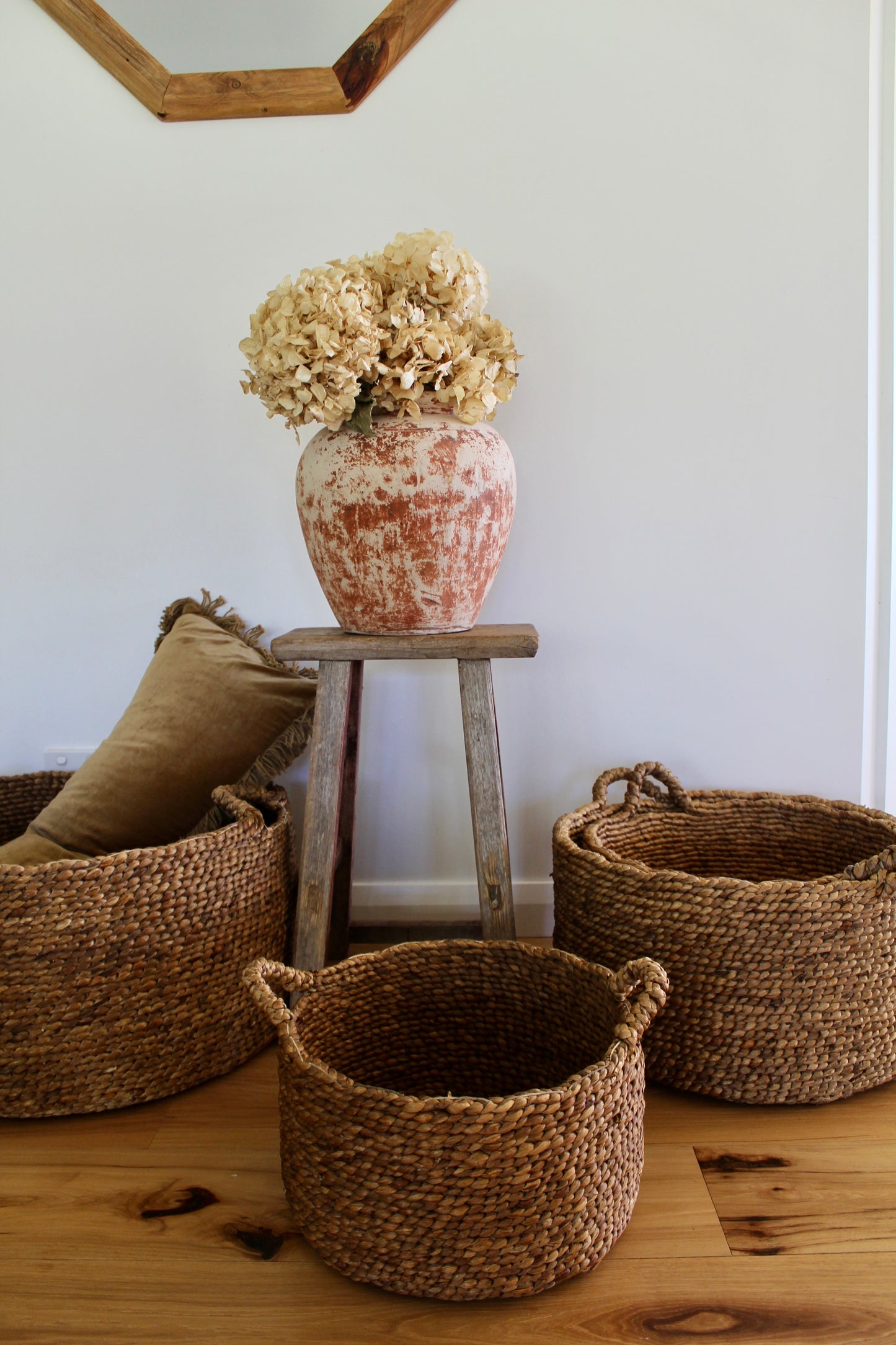 Vintage Elm Stool