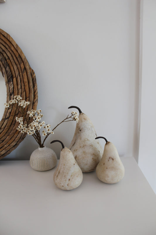 Marble Pears ~ set of 3