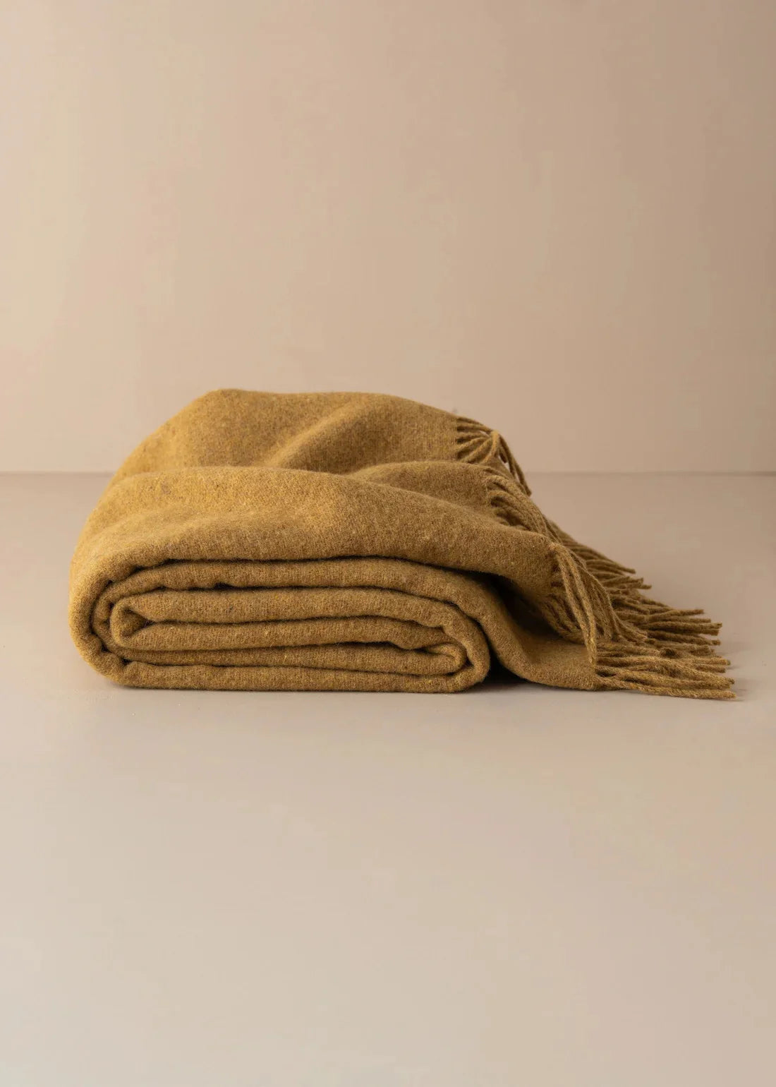 Merino Wool Throw | Mustard