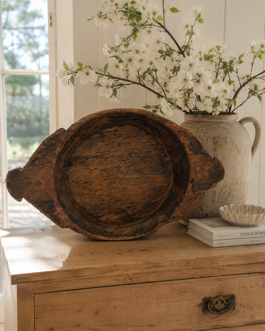 Vintage Indian Wooden Parat