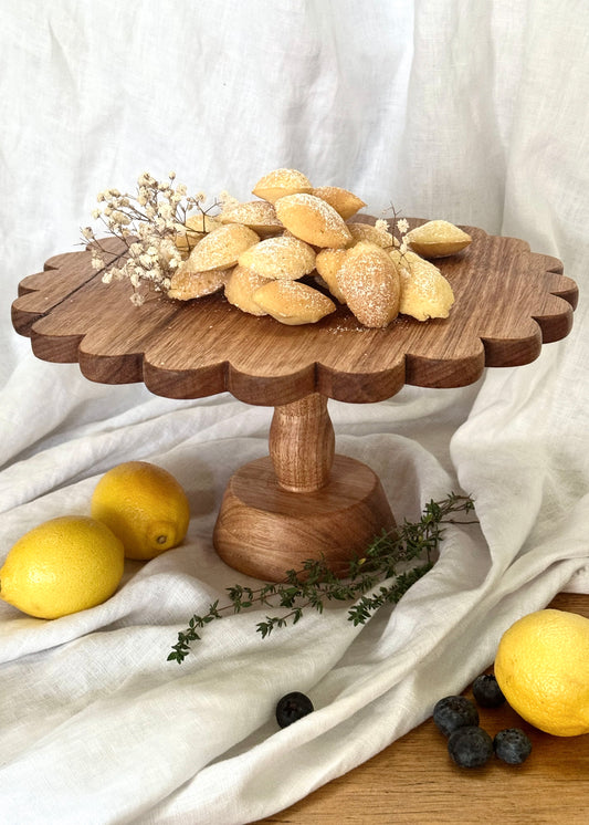 Timber Scallop Cake Stand