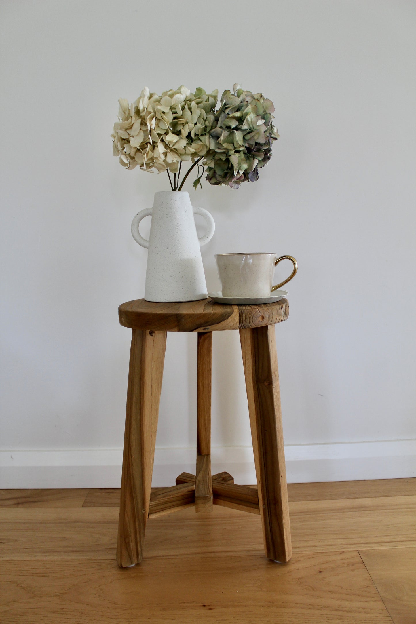 Cross Leg Wooden Stool