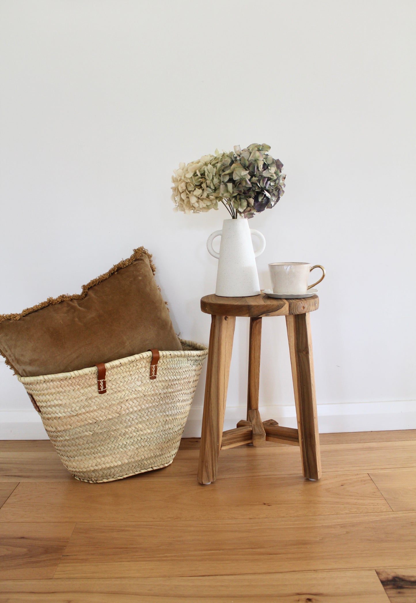 Cross Leg Wooden Stool