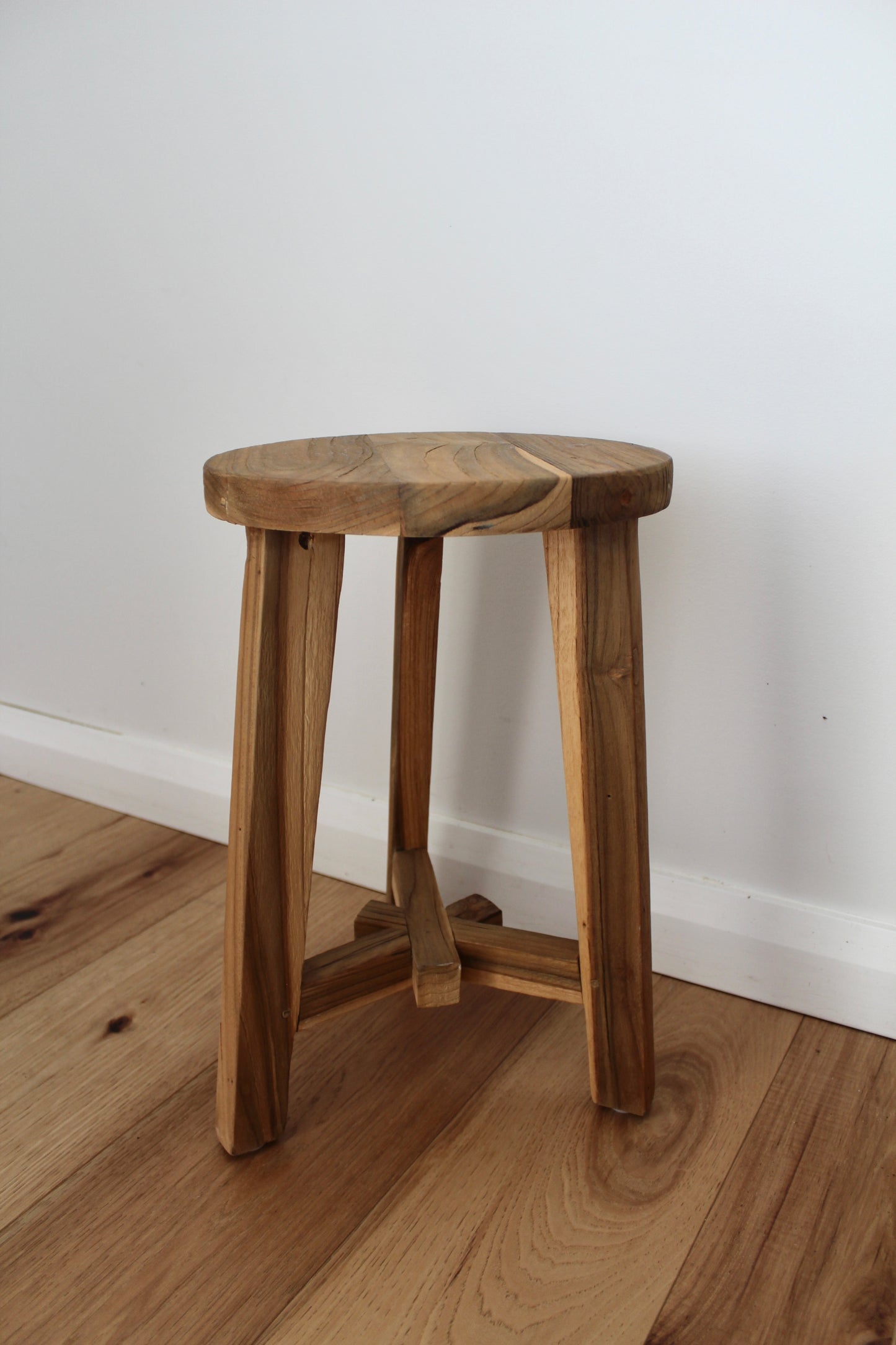 Cross Leg Wooden Stool