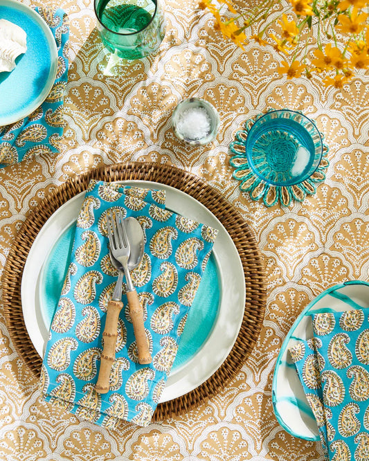 St Tropez Saffron Tablecloth