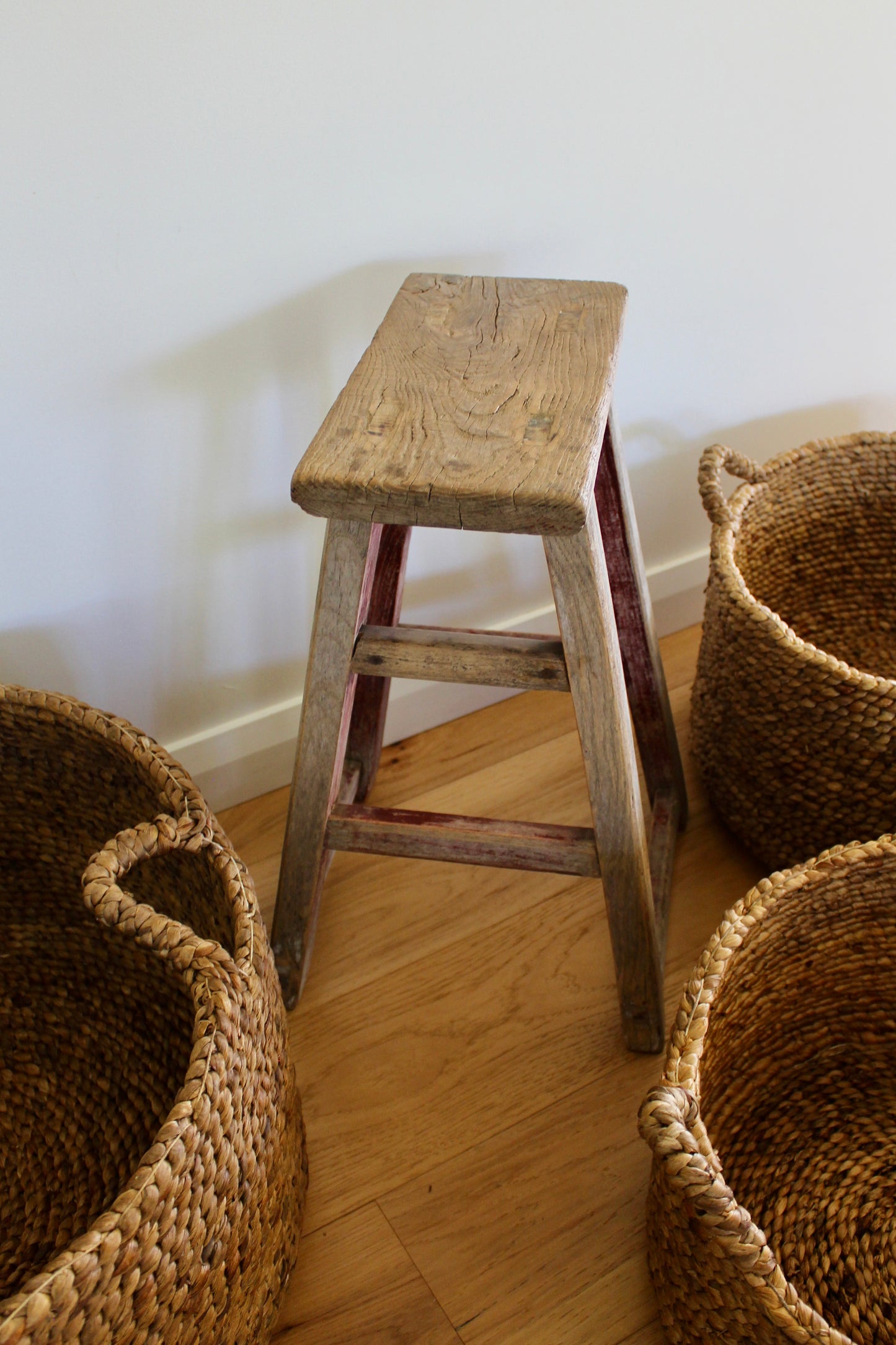 Vintage Elm Stool