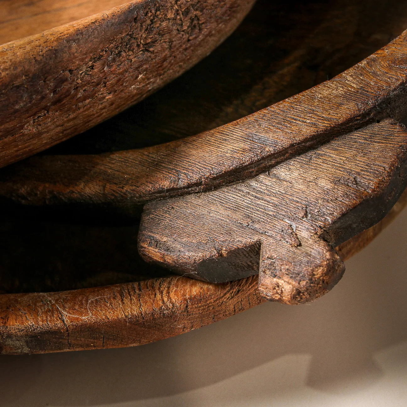 Vintage Indian Wooden Parat