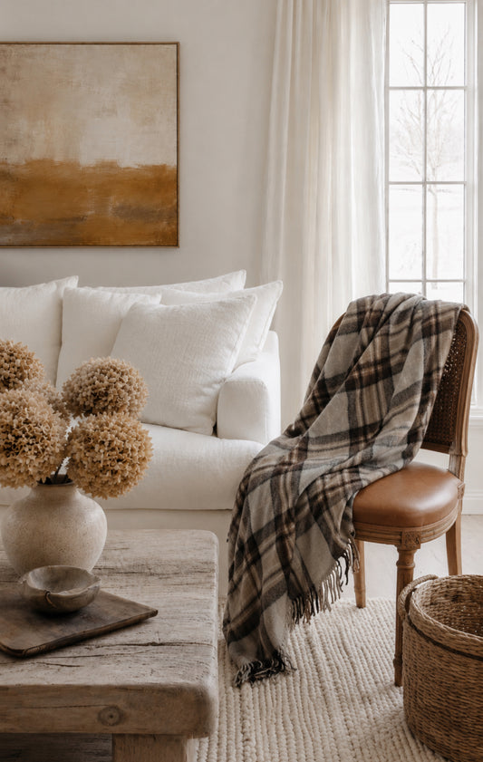 Winter | Recycled Wool Scottish Tartan Blanket