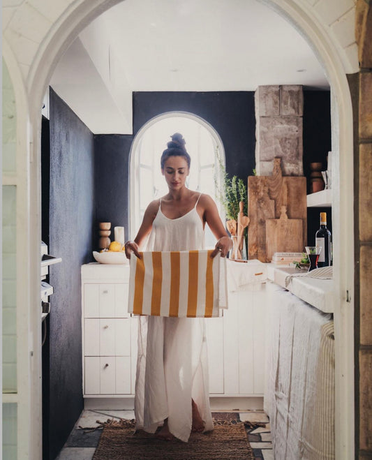 Sardinia Tea Towel | Lemon