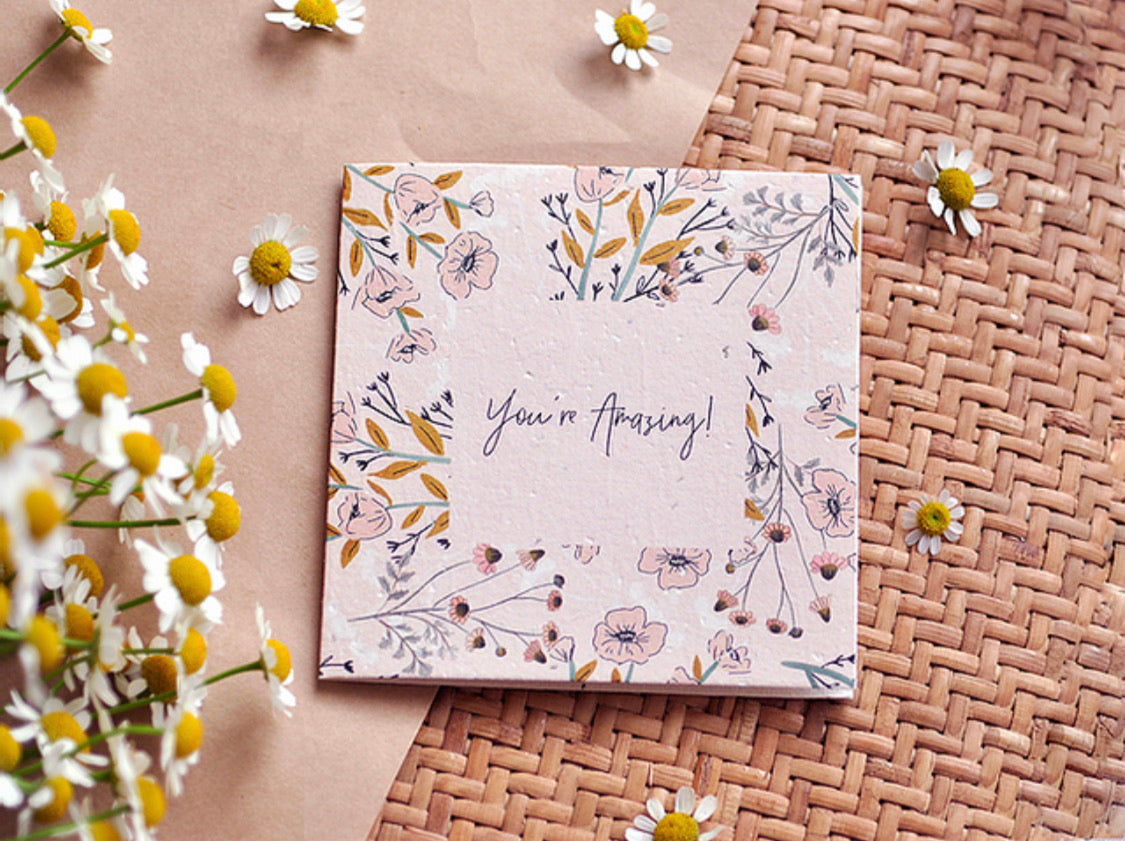 You're Amazing! Plantable Gift Card