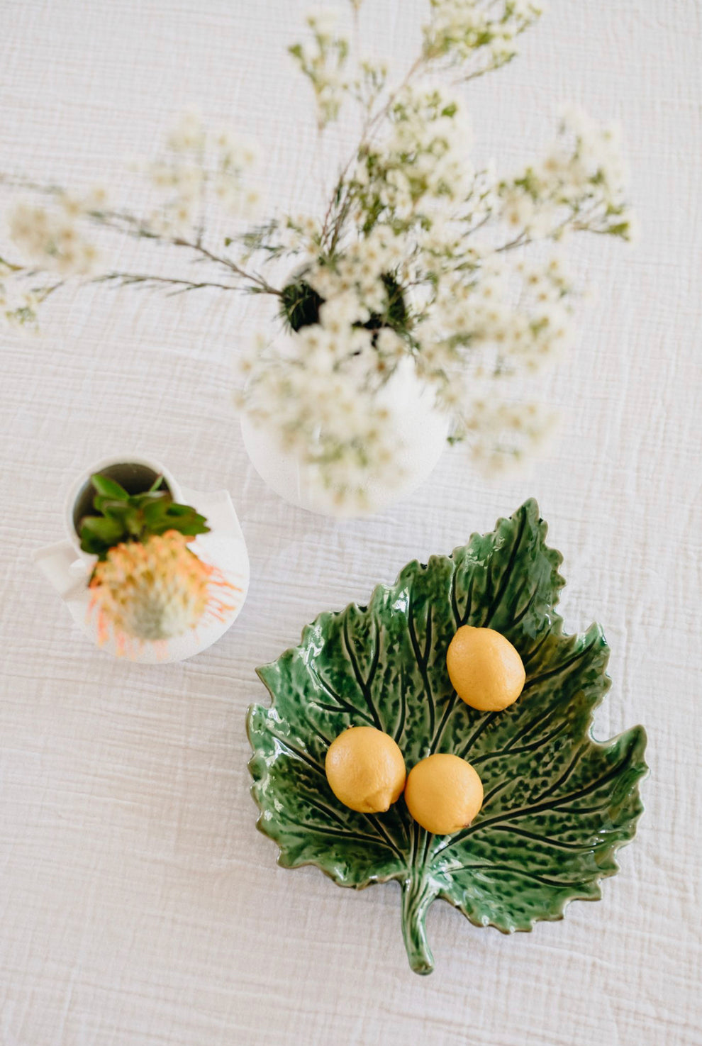 Ceramic Leaf Plate – Salubrious Living
