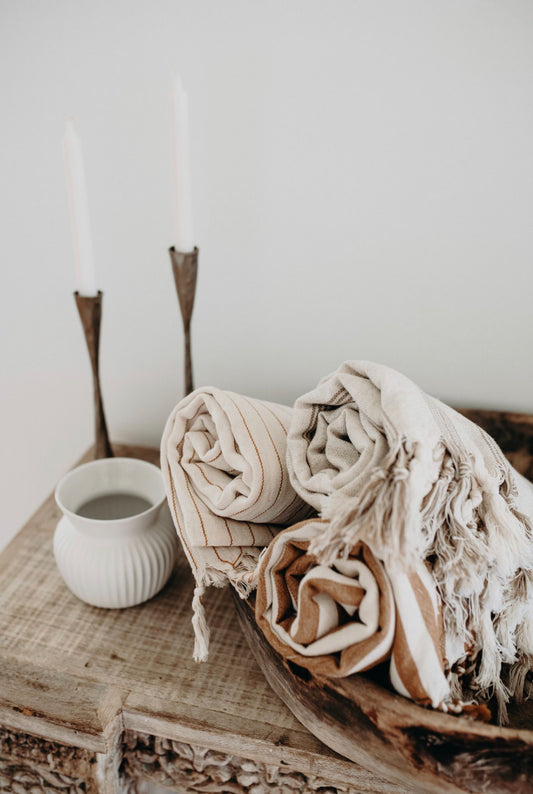 Taupe | Linen & Cotton Throw