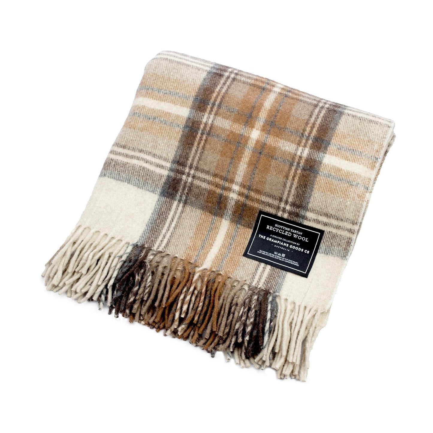 Malt | Recycled Wool Scottish Tartan Blanket