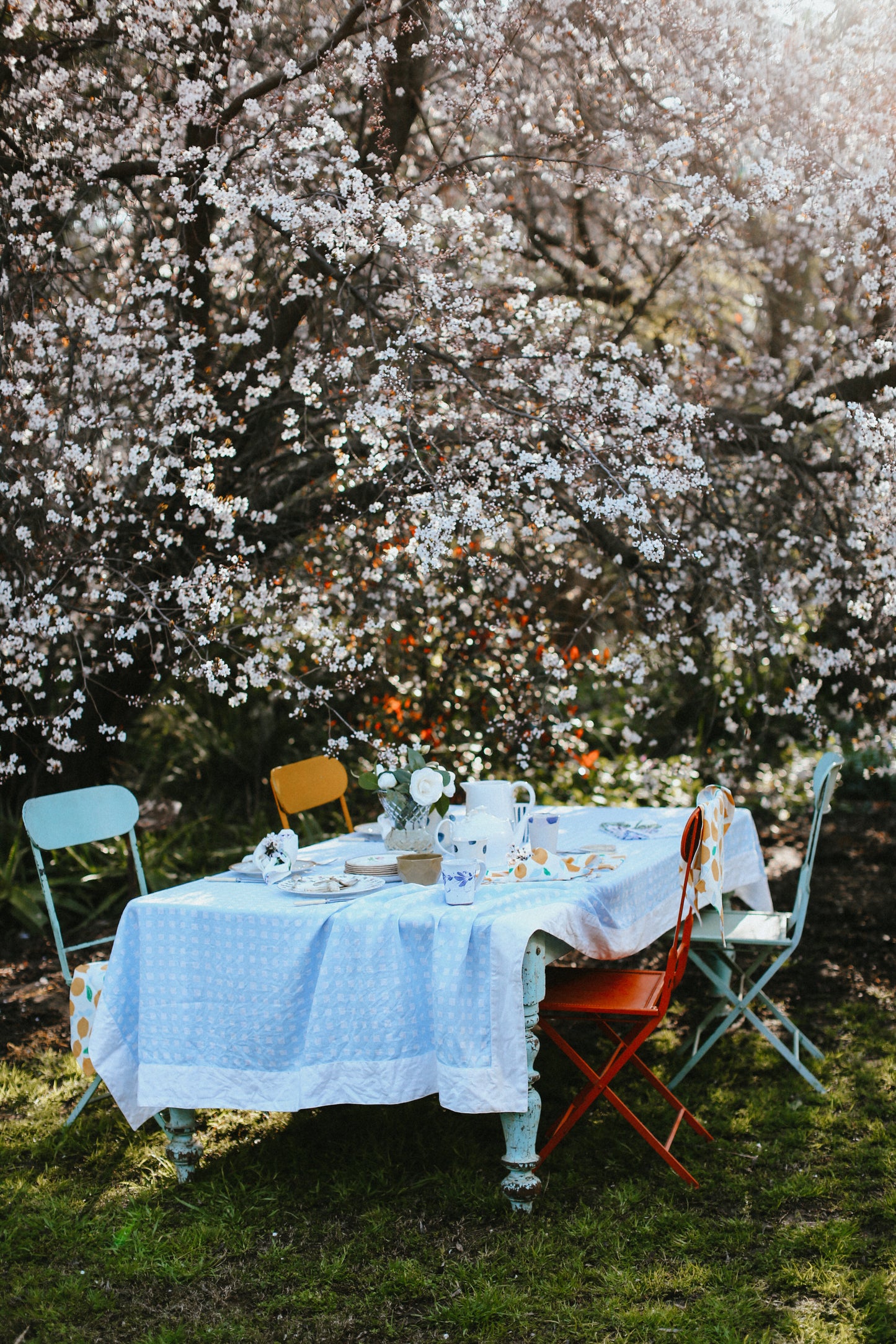 Tablecloth | Gingham Chambray