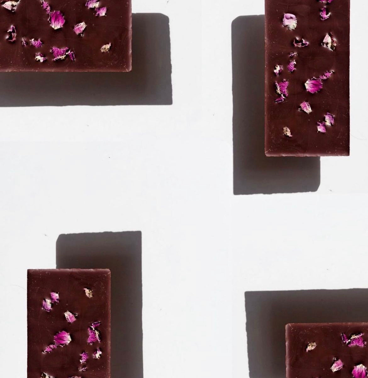 Raspberry & Rose Chocolate Bar ~ Bahen & Co