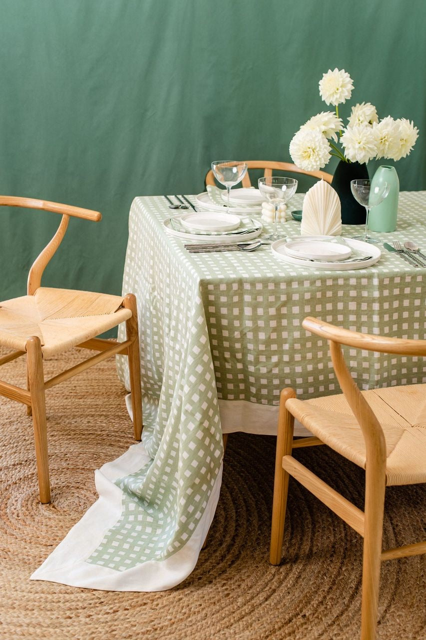 Tablecloth | Gingham Gum Green