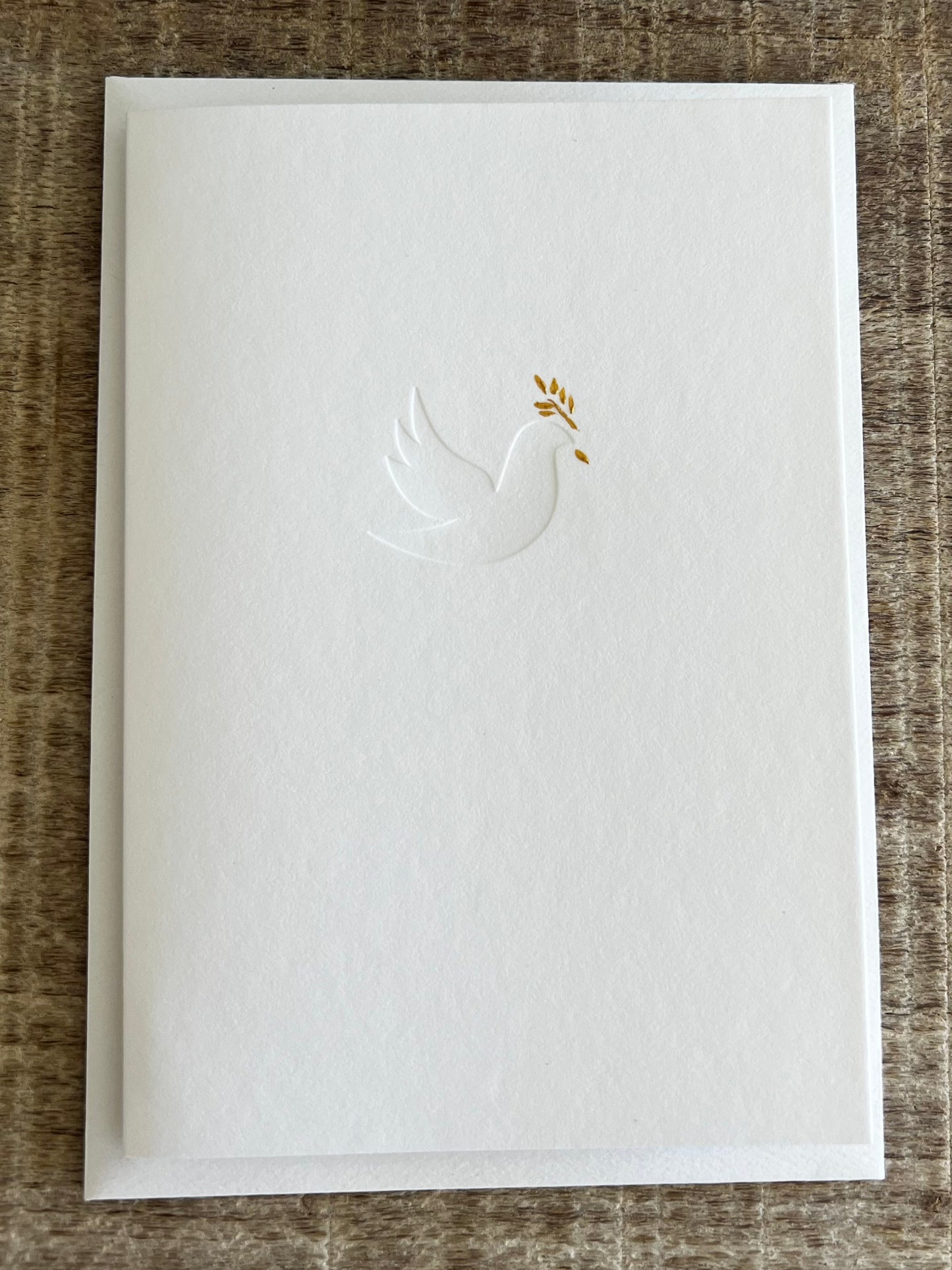 Peace Dove Letterpress Card