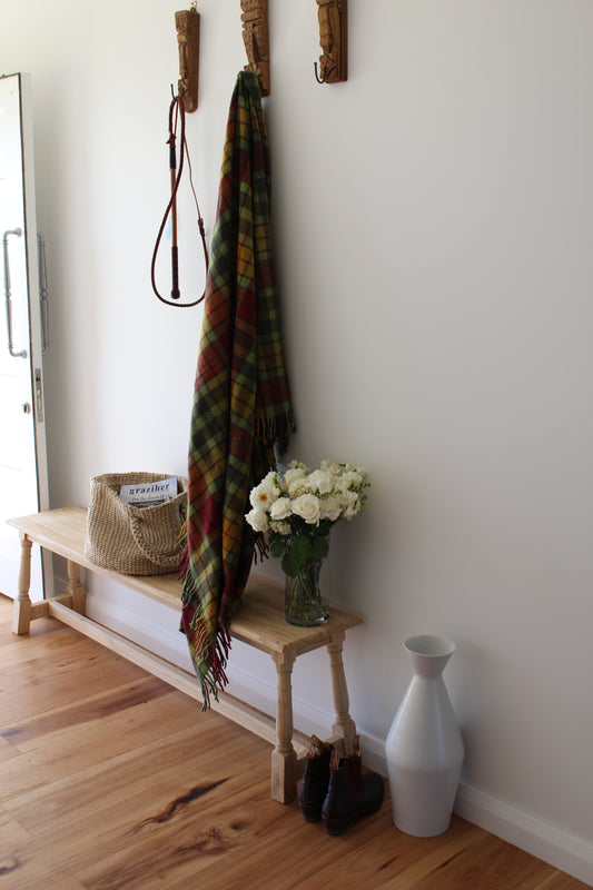 Maple Moss | Recycled Wool Scottish Tartan Blanket